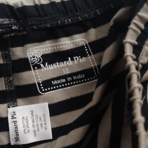 Mustard Pie EUC Holiday Top, Skirt, Triple Ruffle Leggings, dot Mesh Leggings - Picture 12 of 15